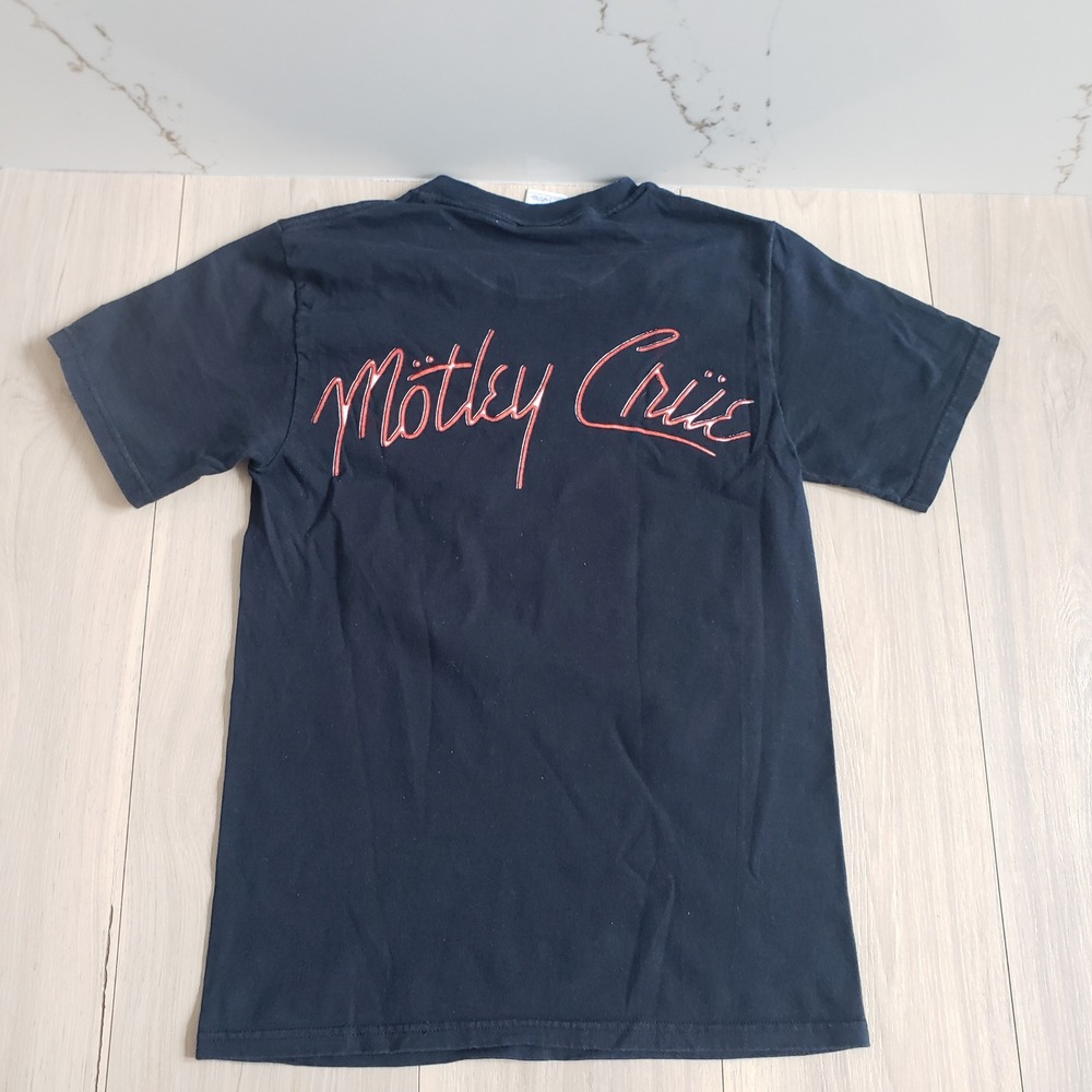 Motley Crue T Shirt Mens Small Black Girls Girls Girls Band Tee Graphic Rock - Picture 2 of 5